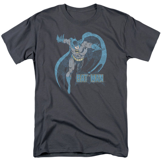 Batman™ Faded Shirt - DC Comics Vintage - Officially Licensed - Adult Unisex Short Sleeve T-Shirt - Desaturated Faded Batman