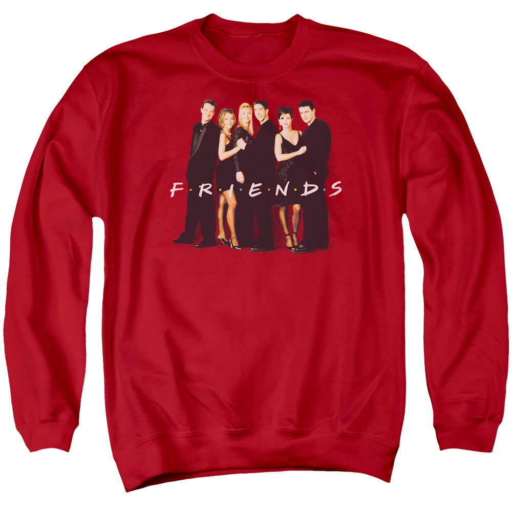 Friends - Cast In Black Adult Crewneck Sweatshirt - Forces Of Mankind