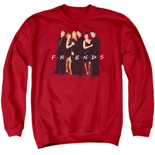 Friends - Cast In Black Adult Crewneck Sweatshirt - Forces Of Mankind