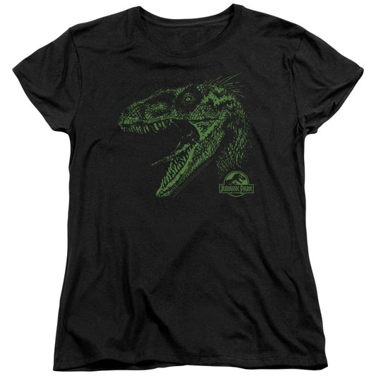 Jurassic Park - Raptor Mount Short Sleeve Women's Tee - Forces Of Mankind