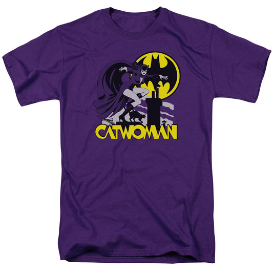 Catwoman™ Retro Shirt - DC Comics Vintage - Officially Licensed - Adult Unisex Short Sleeve T-Shirt - Rooftop Cat