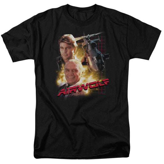 Airwolf™ Shirt - Airwolf - Vintage TV Shirt - Adult Unisex Short Sleeve T-Shirt - Helicopter - Officially Licensed