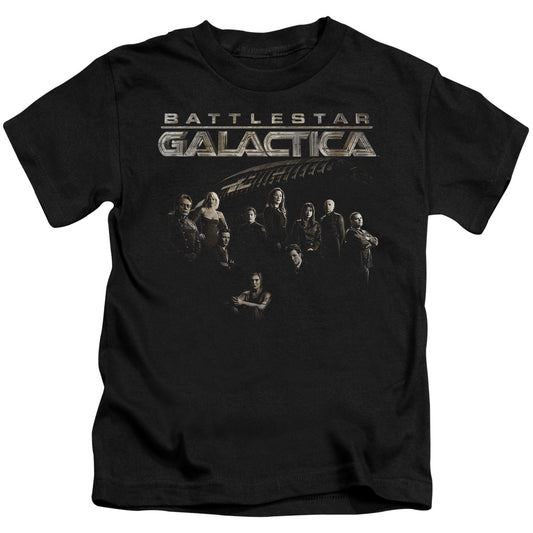Battlestar Galactica™ - Kids T-Shirt (Ages 4-7) - Battle Cast - Officially Licensed - Short Sleeve Juvenile Kids T Shirt - Size 4 5 6 7