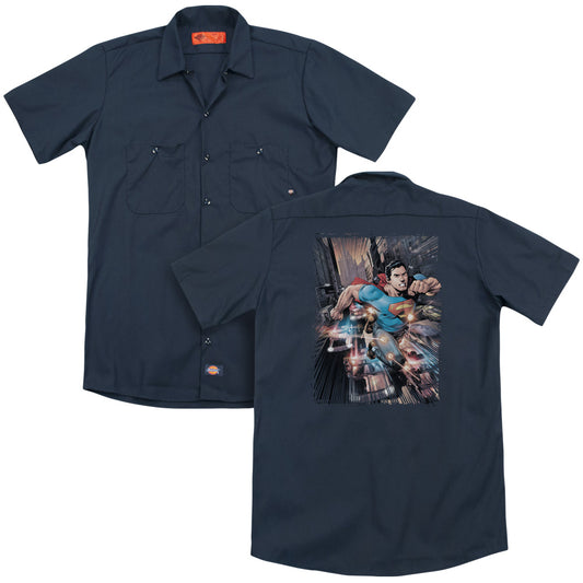 Superman - Action Comics #1 - Adult Short Sleeve Work Shirt - Dickies Brand