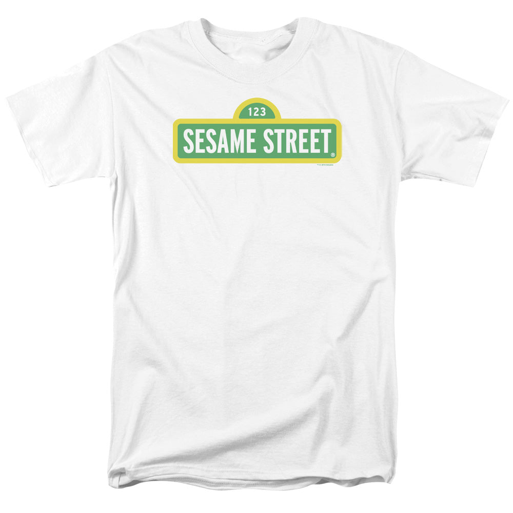 Sesame Street™ Shirt - Adult Unisex Short Sleeve T-Shirt - Officially Licensed - Logo White - S M L XL 2X 3X 4X 5X