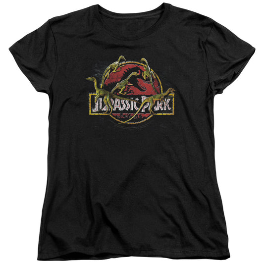 Jurassic Park - Something Has Survived Short Sleeve Women's Tee - Forces Of Mankind