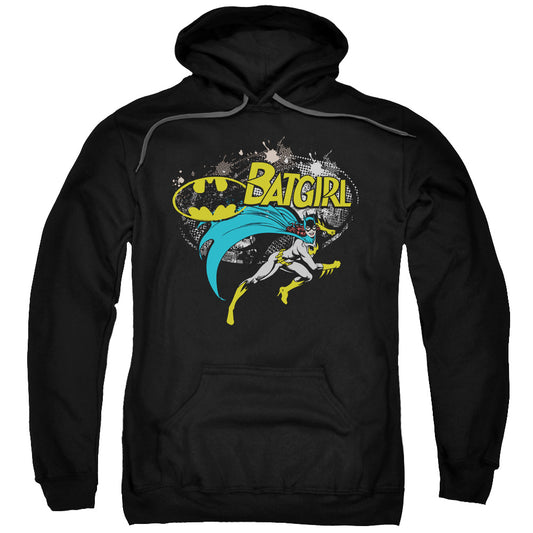 Batman - Batgirl Halftone Adult Pull Over Hoodie - Forces Of Mankind