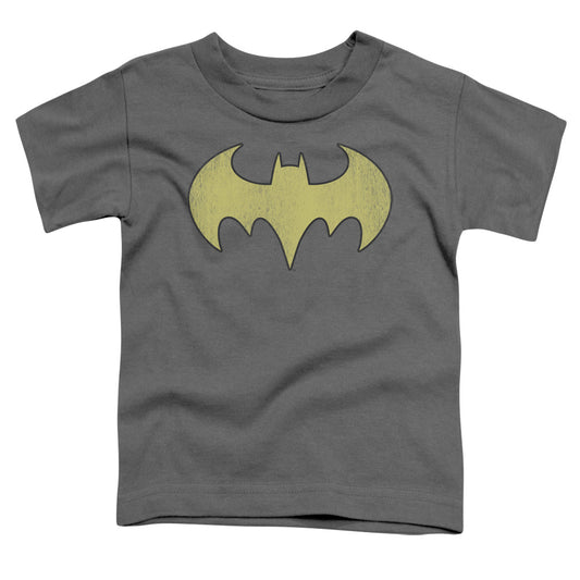 Batgirl™ - Toddler Kids T-Shirt (Ages 2-4) - Short Sleeve Toddler Tee - Logo Distressed - Vintage - Officially Licensed - 2T 3T 4T