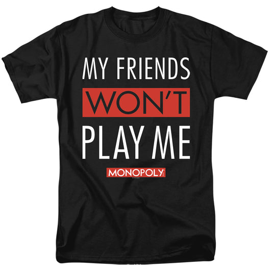 Monopoly™ Shirt Black - Officially Licensed - My Friends - Adult Unisex Short Sleeve T-Shirt