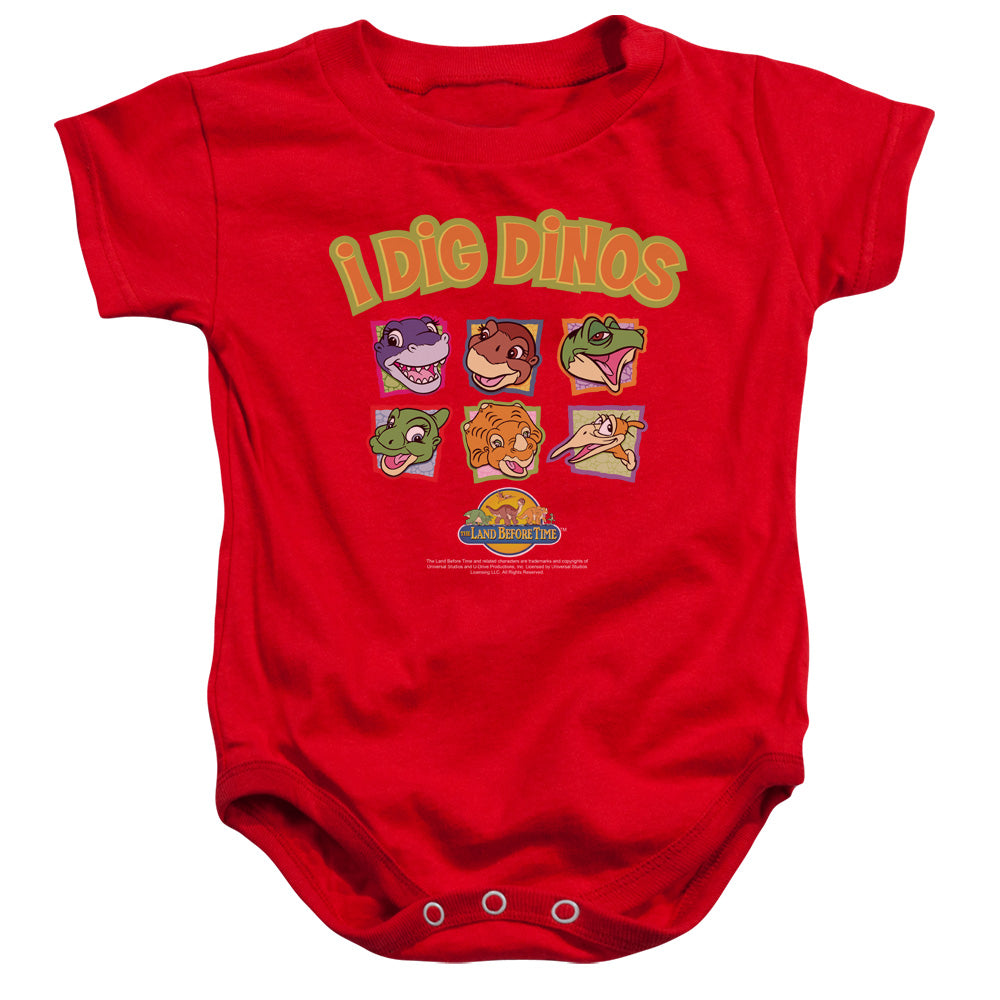 Land Before Time Baby Onesie - Officially Licensed - I Dig Dinos - Baby Bodysuit, Infant Snapsuit, Baby Shower Gift Boys Girls
