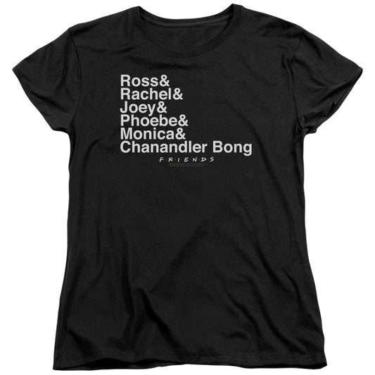 Friends™ - Women's T-Shirt - Short Sleeve Loose Fit Women's Tee - Chanandler Bong - Officially Licensed