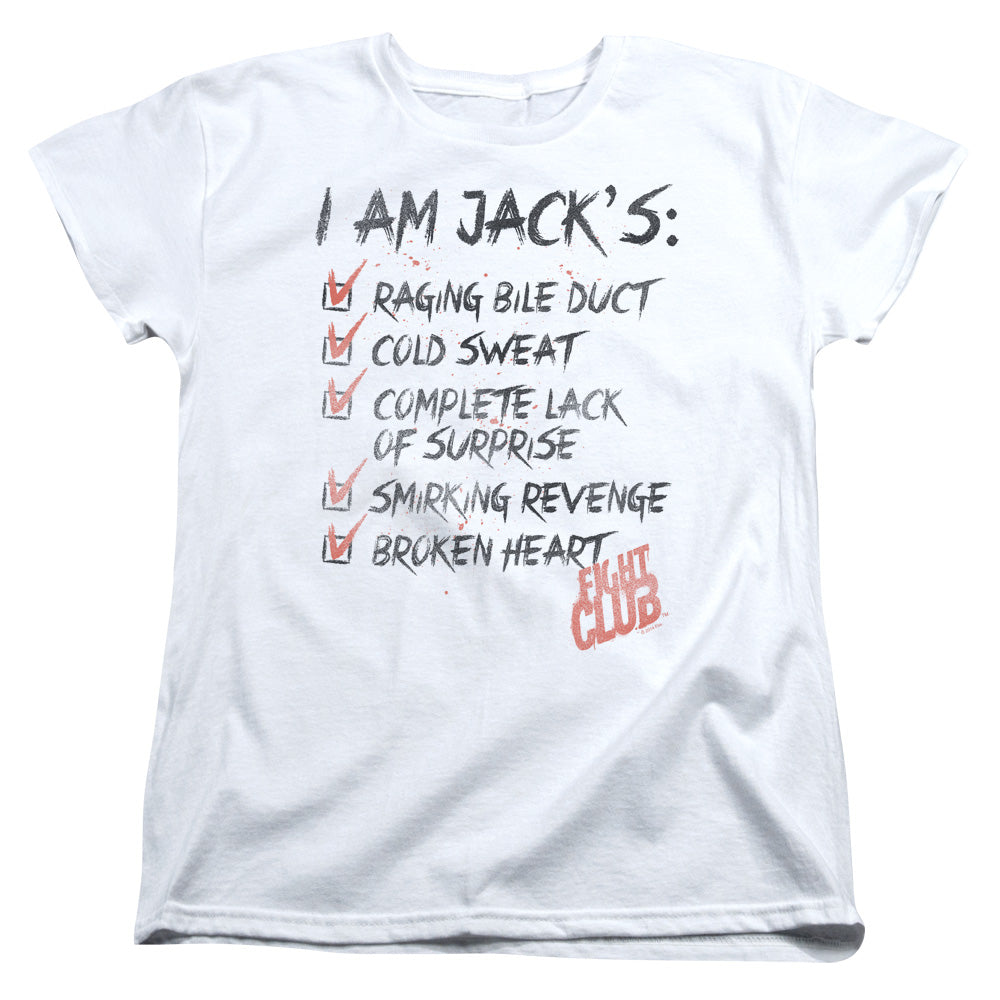 Fight Club™ Women Shirt - Officially Licensed - Jack's Short Sleeve Women's Tee