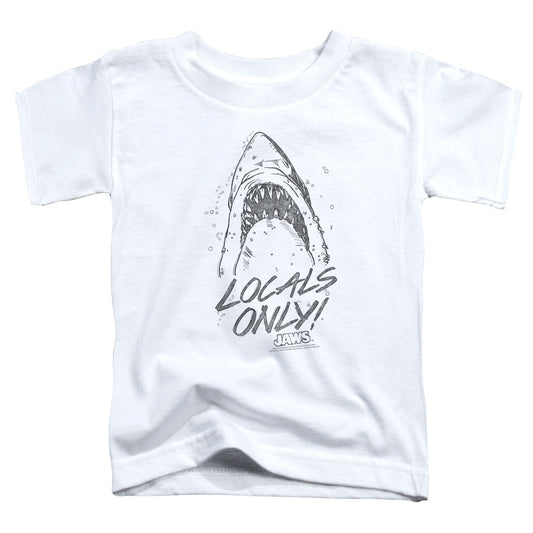Jaws™ - Toddler Kids T-Shirt (Ages 2-4) - Short Sleeve Toddler T-Shirt Tee Movie - Locals Only Short Sleeve Toddler Tee
