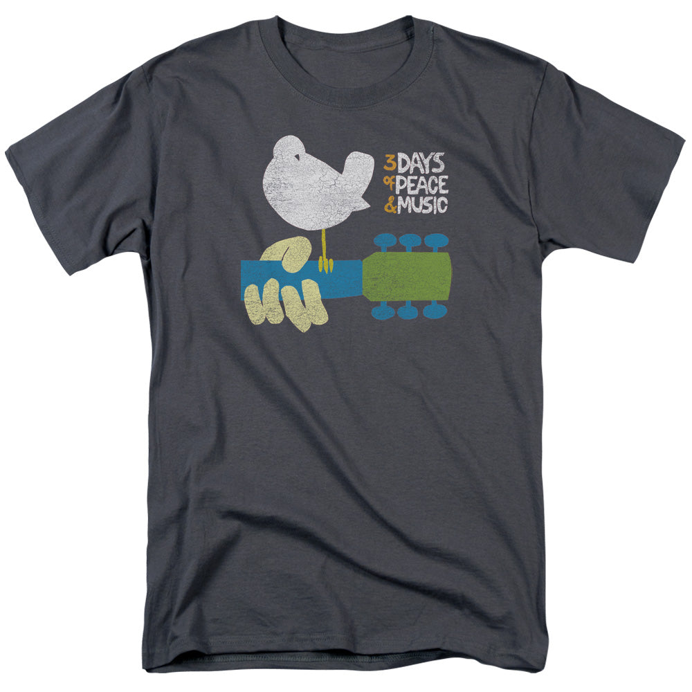 Woodstock™ Music Festival Shirt - Officially Licensed - 3 Days Of Music And Peace - Perched - Adult Unisex Short Sleeve T-Shirt