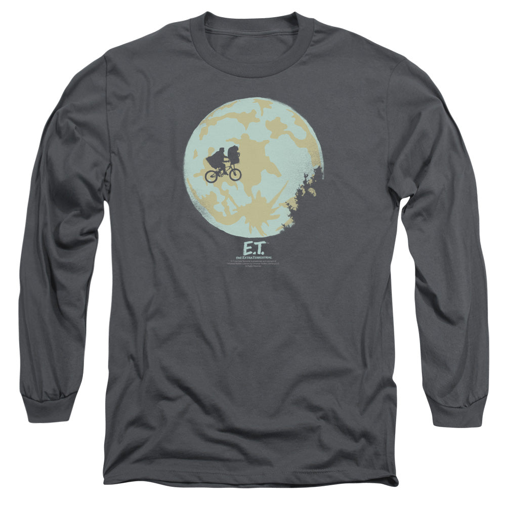 E.T.™ Movie Long Sleeve Shirt - Officially Licensed - In The Moon - Unisex Adult Long Sleeve T-Shirt