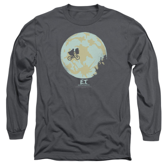 E.T.™ Movie Long Sleeve Shirt - Officially Licensed - In The Moon - Unisex Adult Long Sleeve T-Shirt