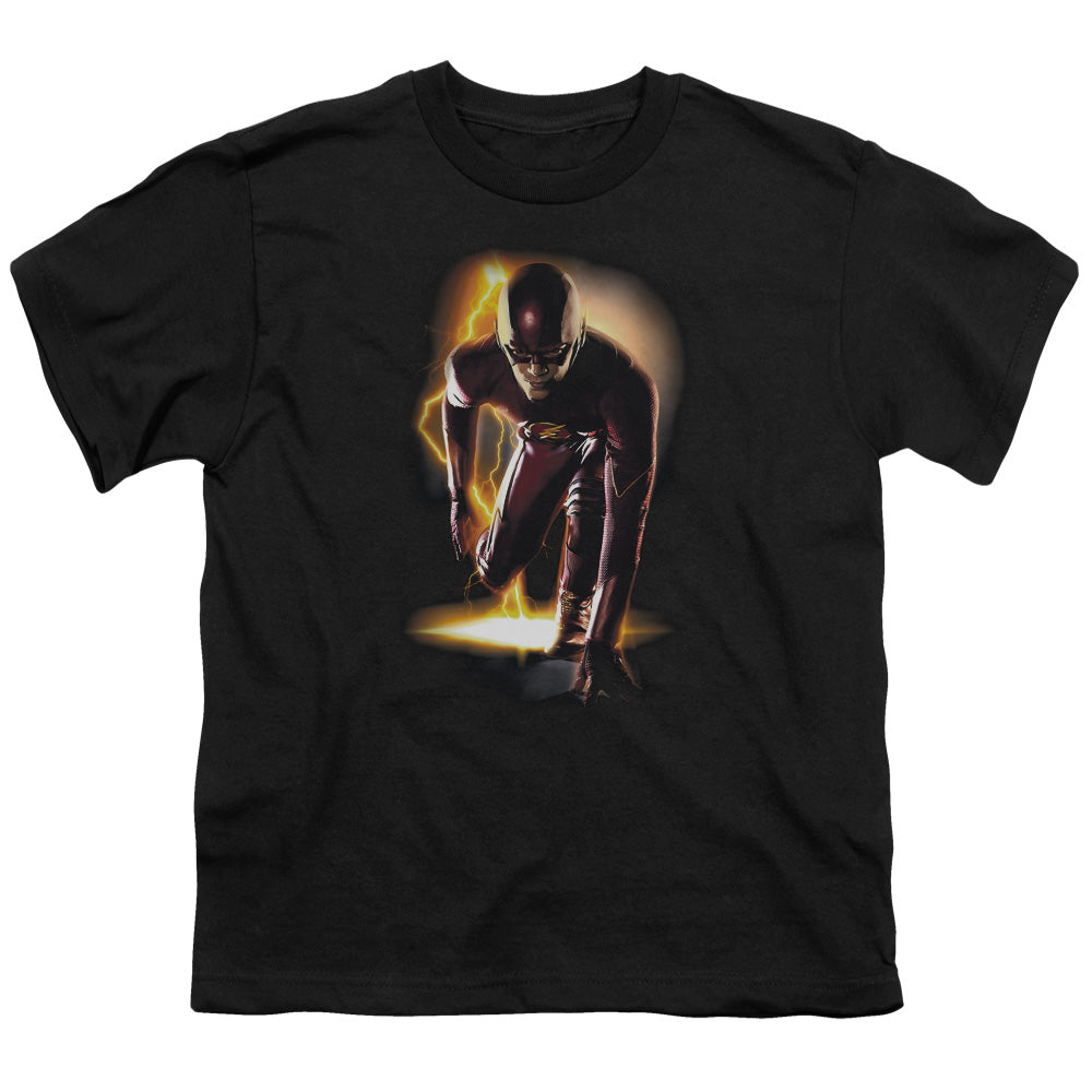 The Flash™ - Youth Kids T-Shirt (Ages 7+) - Short Sleeve Youth T Shirt - Ready, Lightning - Officially Licensed - S M L XL
