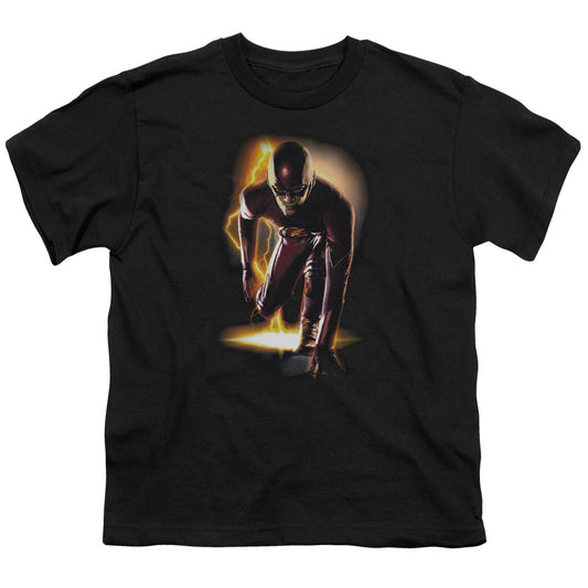 The Flash™ - Youth Kids T-Shirt (Ages 7+) - Short Sleeve Youth T Shirt - Ready, Lightning - Officially Licensed - S M L XL