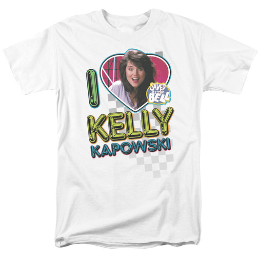 Saved By The Bell™ TV Show Shirt - Officially Licensed - Adult Unisex Short Sleeve T-Shirt - I Love Kelly