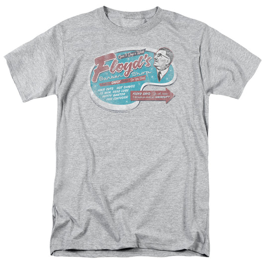 Andy Griffith Show™ TV Show Shirt - Mayberry Shirt - Floyd's Barber Shop - Adult Unisex Short Sleeve T-Shirt - Officially licensed