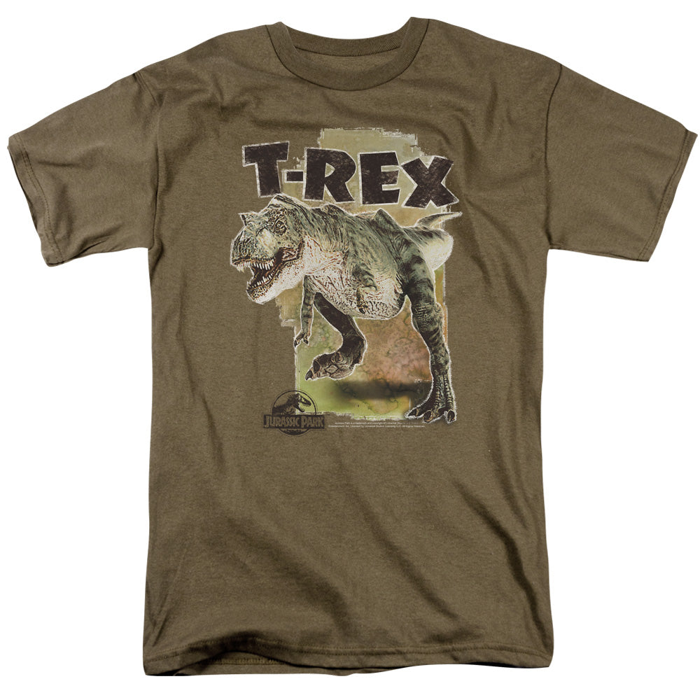 Jurassic Park - T Rex Short Sleeve Adult 18/1 - Forces Of Mankind