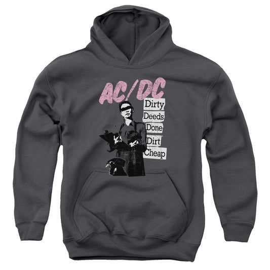 Acdc - Dirty Deeds Youth Pull Over Hoodie - Forces Of Mankind