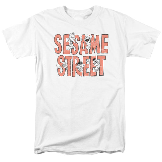 Sesame Street™ Shirt - Adult Unisex Short Sleeve T-shirt - Officially Licensed - In Letters - S M L Xl 2x 3x 4x 5x