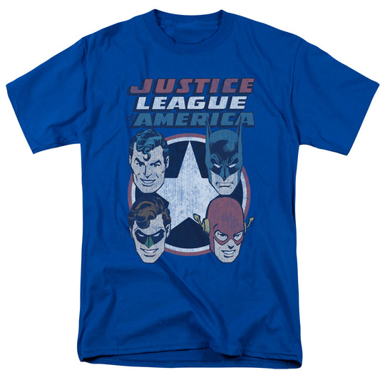 Superman, Batman, Green Lantern, Flash - Vintage Justice League America Shirt - Superman, Batman, Green Lantern, Flash - 4 Stars