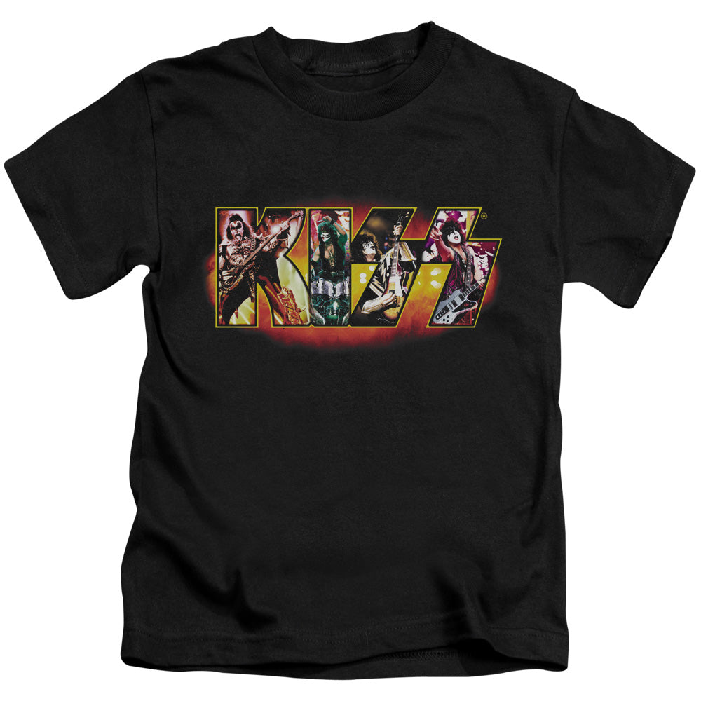 KISS™ - Juvenile Kids T-Shirt (Ages 4-7) - Short Sleeve Juvenile T-Shirt Tee - Stage Logo - Officially Licensed - Size 4 5 6 7