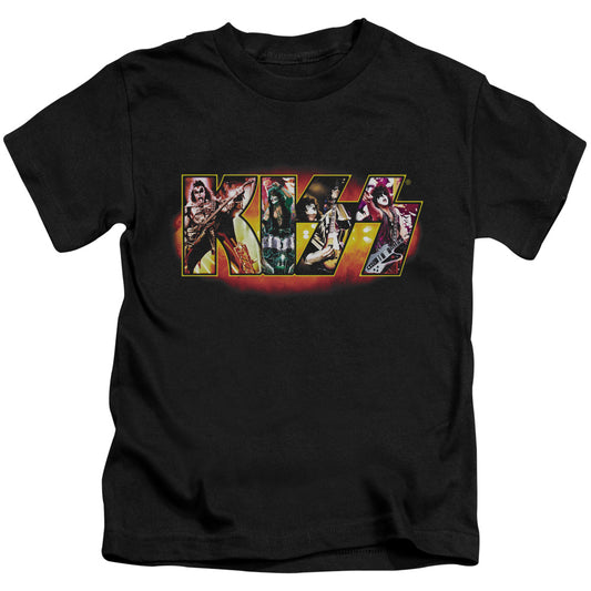KISS™ - Juvenile Kids T-Shirt (Ages 4-7) - Short Sleeve Juvenile T-Shirt Tee - Stage Logo - Officially Licensed - Size 4 5 6 7