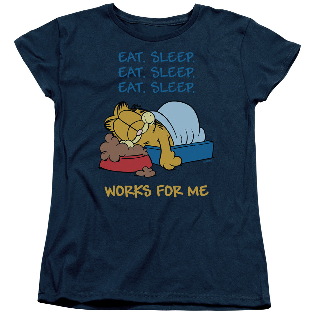 Garfield™ Women Shirt - Works For Me - Short Sleeve Women's Tee