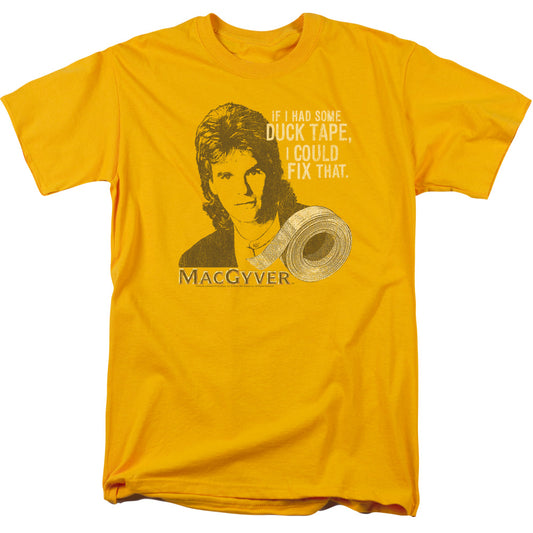 MacGyver™ TV Show Shirt - Officially Licensed - Duct Tape - Adult Unisex Short Sleeve T-Shirt