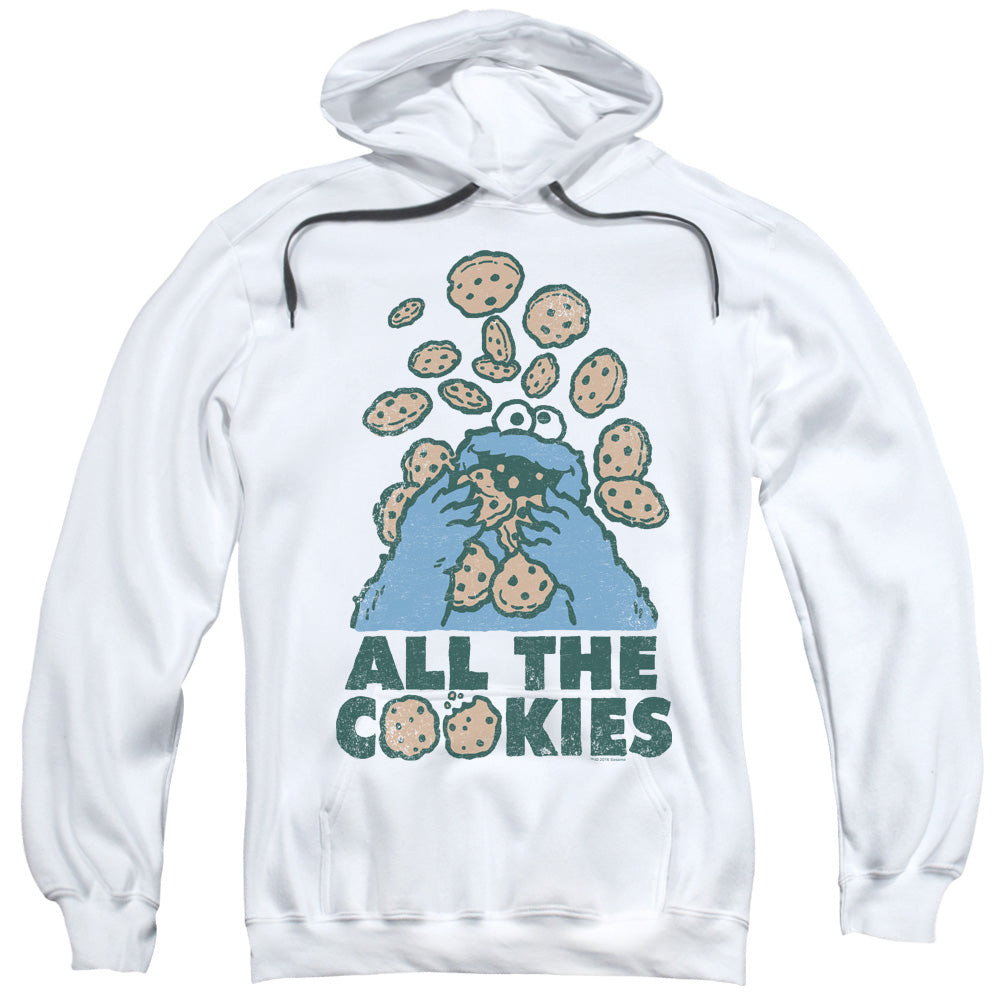 Sesame Street™ Adult Hoodie - Officially Licensed - All The Cookies - Adult Pull Over Hoodie