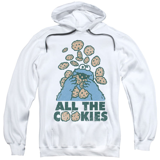 Sesame Street™ Adult Hoodie - Officially Licensed - All The Cookies - Adult Pull Over Hoodie