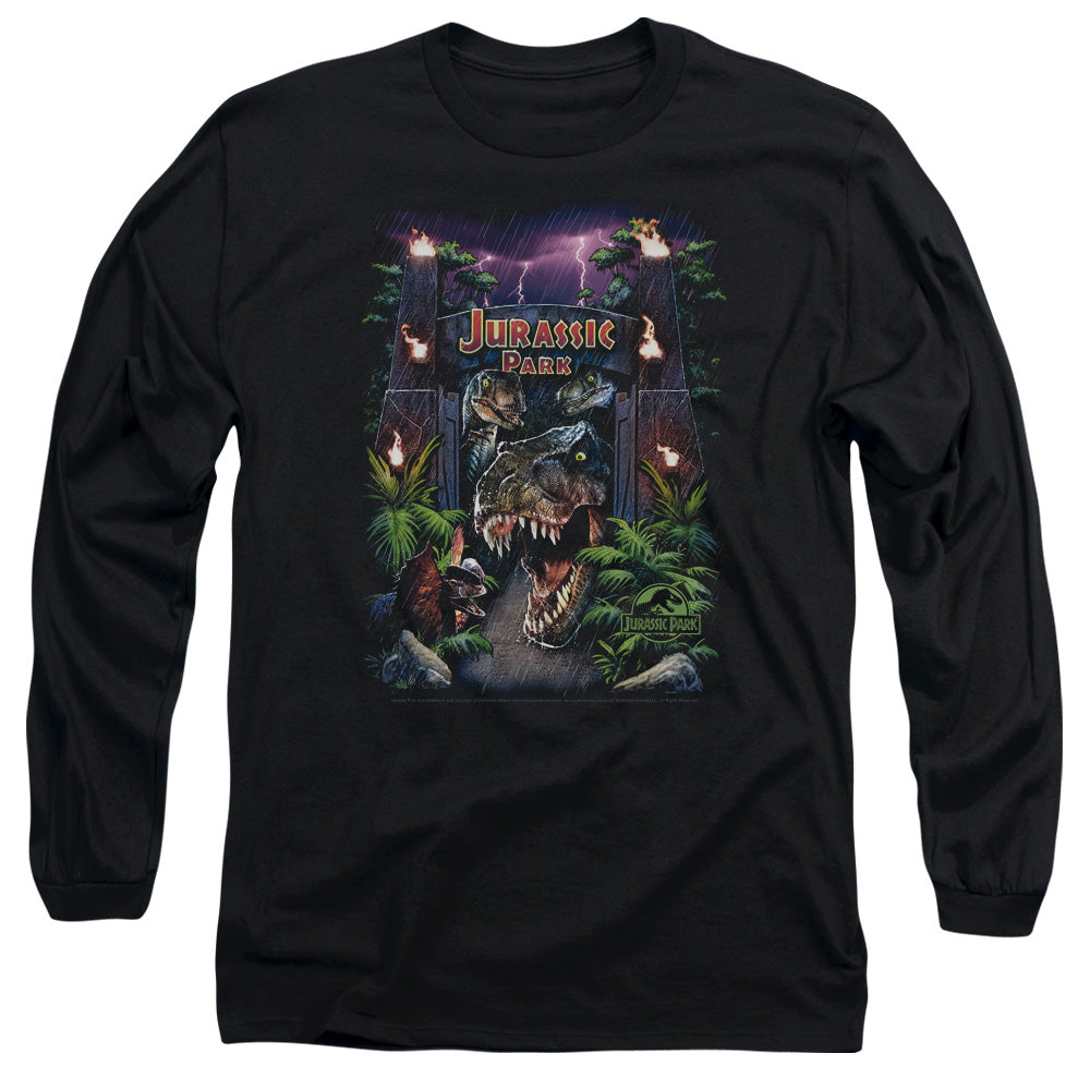 Jurassic Park - Welcome To The Park Long Sleeve Adult 18/1 - Forces Of Mankind