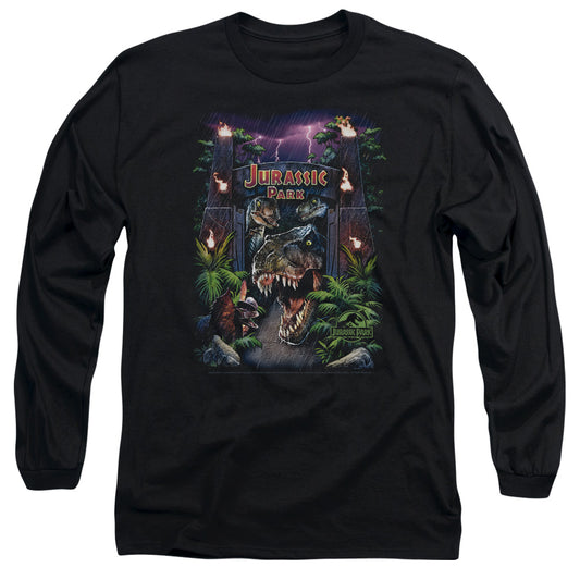 Jurassic Park - Welcome To The Park Long Sleeve Adult 18/1 - Forces Of Mankind