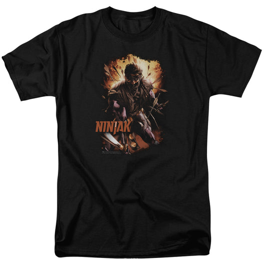 Ninjak Valiant Comics Shirt - Fiery Ninjak - Unisex Adult Short Sleeve T-Shirt