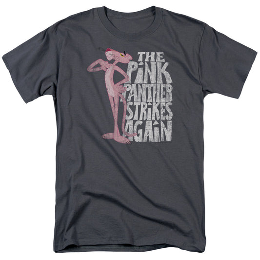 Pink Panther™ Shirt - Officially Licensed - Strikes Again - Adult Unisex Short Sleeve T-Shirt