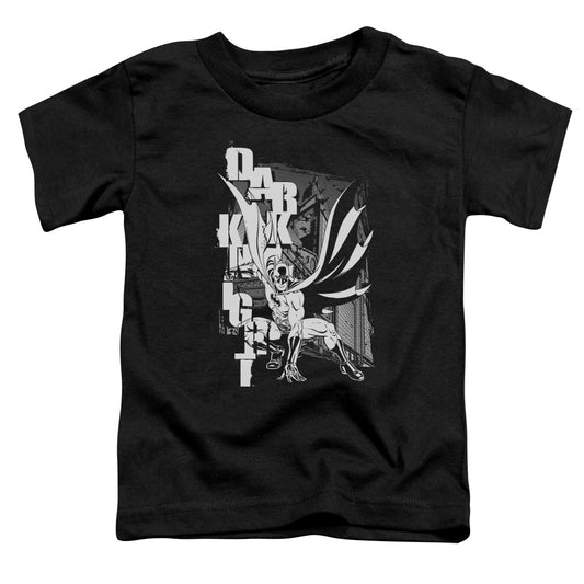 Batman - Vertical Letters Short Sleeve Toddler Tee - Forces Of Mankind