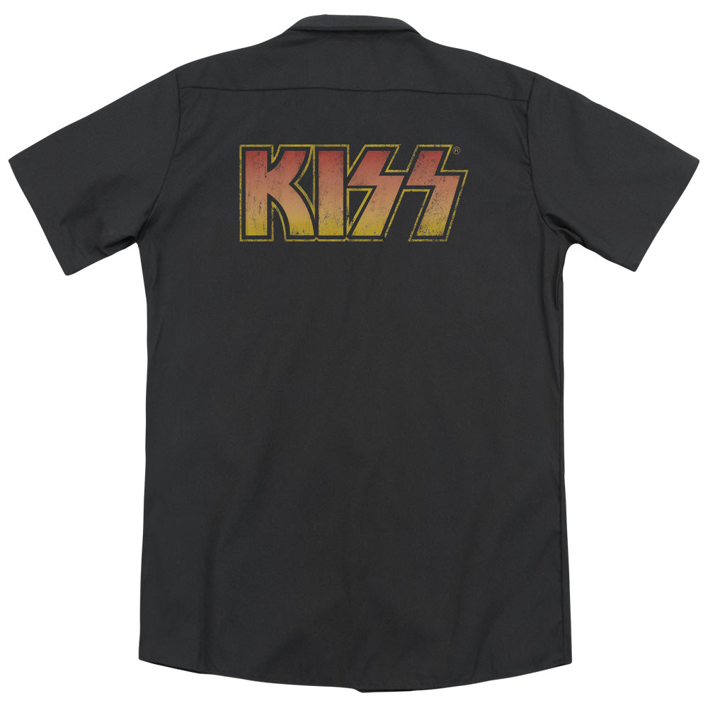 KISS™ Work Shirt - Officially Licensed - Classic - Button Up Down Shirt - Dickies Brand