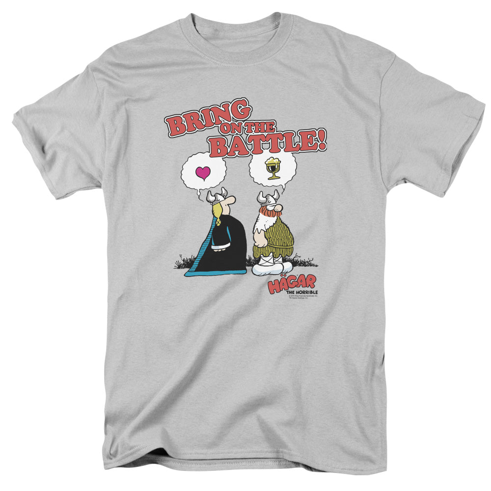 Hagar The Horrible™ Shirt - Officially Licensed - Bring On The Battle - Adult Unisex Short Sleeve T-Shirt
