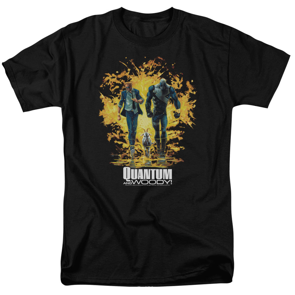 Quantum And Woody™ Shirt - Officially Licensed - Explosion - Adult Unisex Short Sleeve T-Shirt