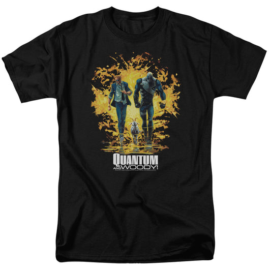 Quantum And Woody™ Shirt - Officially Licensed - Explosion - Adult Unisex Short Sleeve T-Shirt