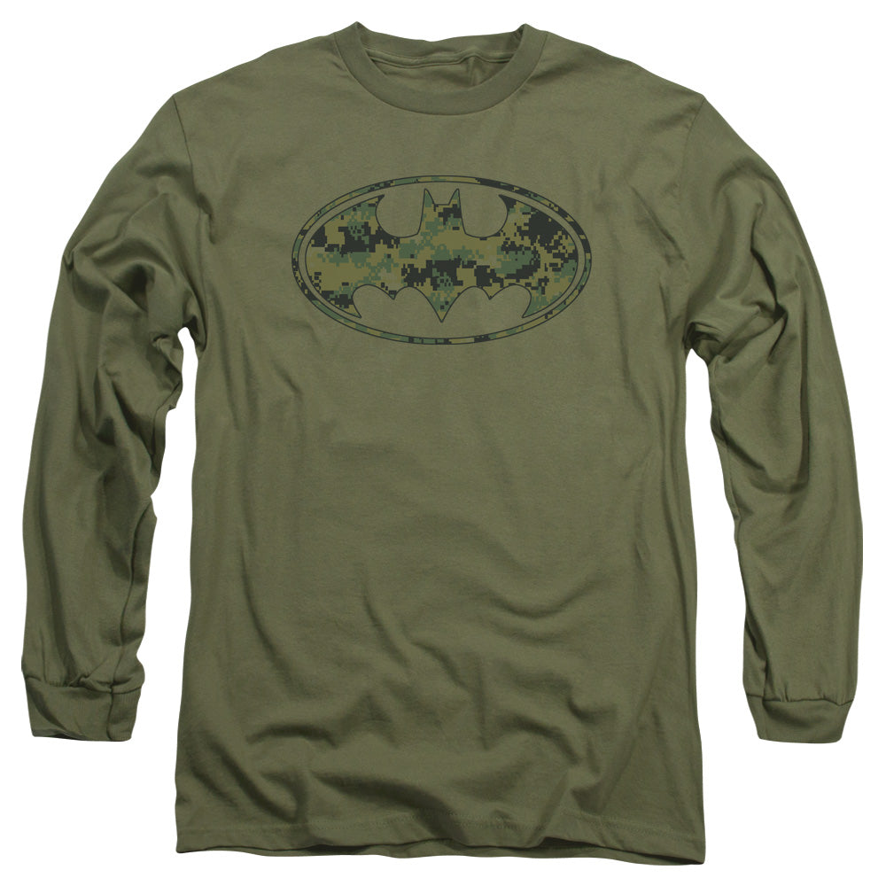Batman - Marine Camo Shield Long Sleeve Adult 18/1 - Forces Of Mankind