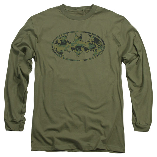 Batman - Marine Camo Shield Long Sleeve Adult 18/1 - Forces Of Mankind