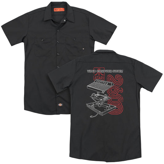 Atari - 2600 - Adult Short Sleeve Work Shirt - Dickies Brand