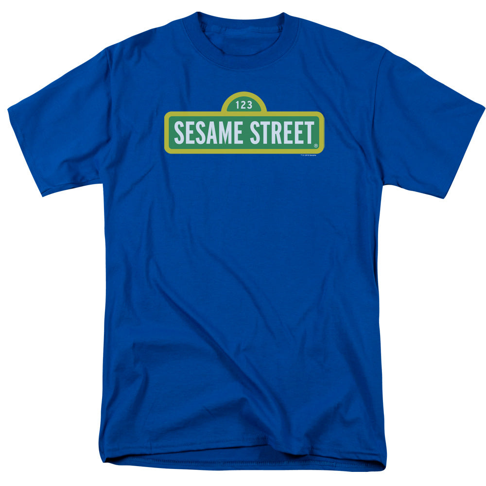 Sesame Street™ Shirt - Adult Unisex Short Sleeve T-Shirt - Officially Licensed - Logo Blue - S M L XL 2X 3X 4X 5X
