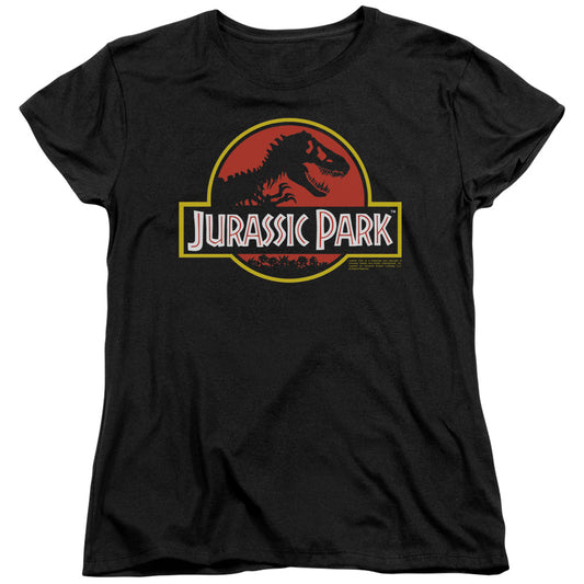 Jurassic Park - Classic Logo Short Sleeve Women's Tee - Forces Of Mankind