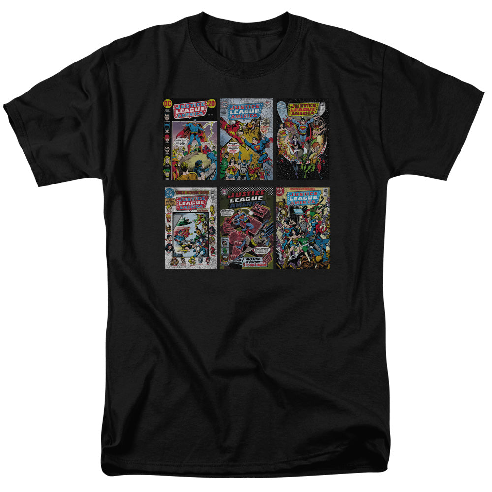 DC Comics Justice League Shirt - DC Comics Vintage - Officially Licensed - Adult Unisex Short Sleeve T-Shirt - Comic Covers