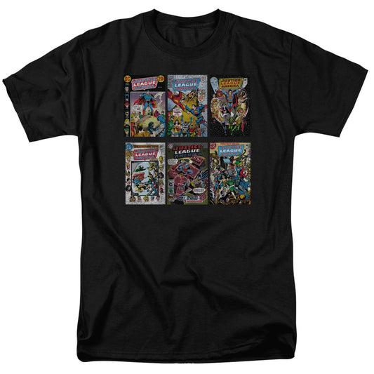 DC Comics Justice League Shirt - DC Comics Vintage - Officially Licensed - Adult Unisex Short Sleeve T-Shirt - Comic Covers